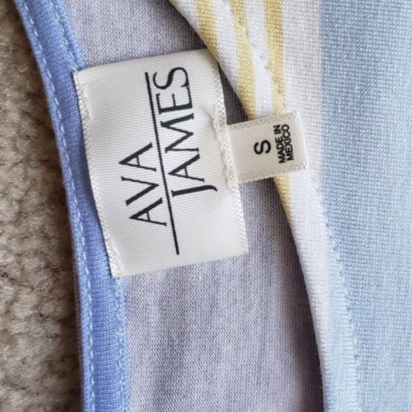 AVA JAMES Stripe Top - Picture 6 of 6